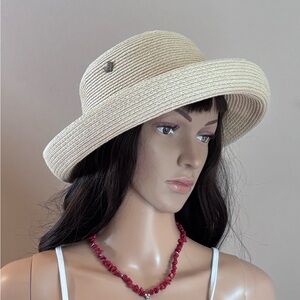 Kate Lord Straw Sun Hat with Braided Tassel Band